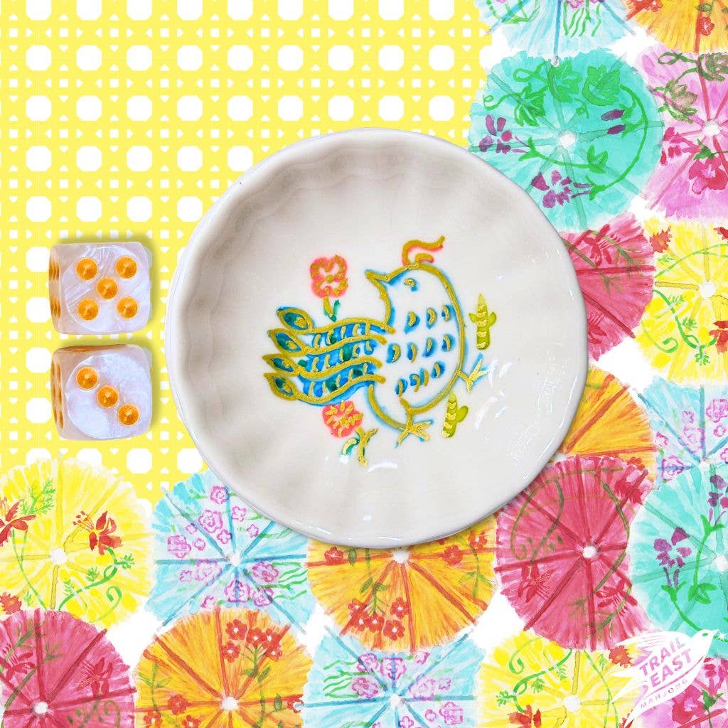Lucky Chick Mahjong Dice Dish