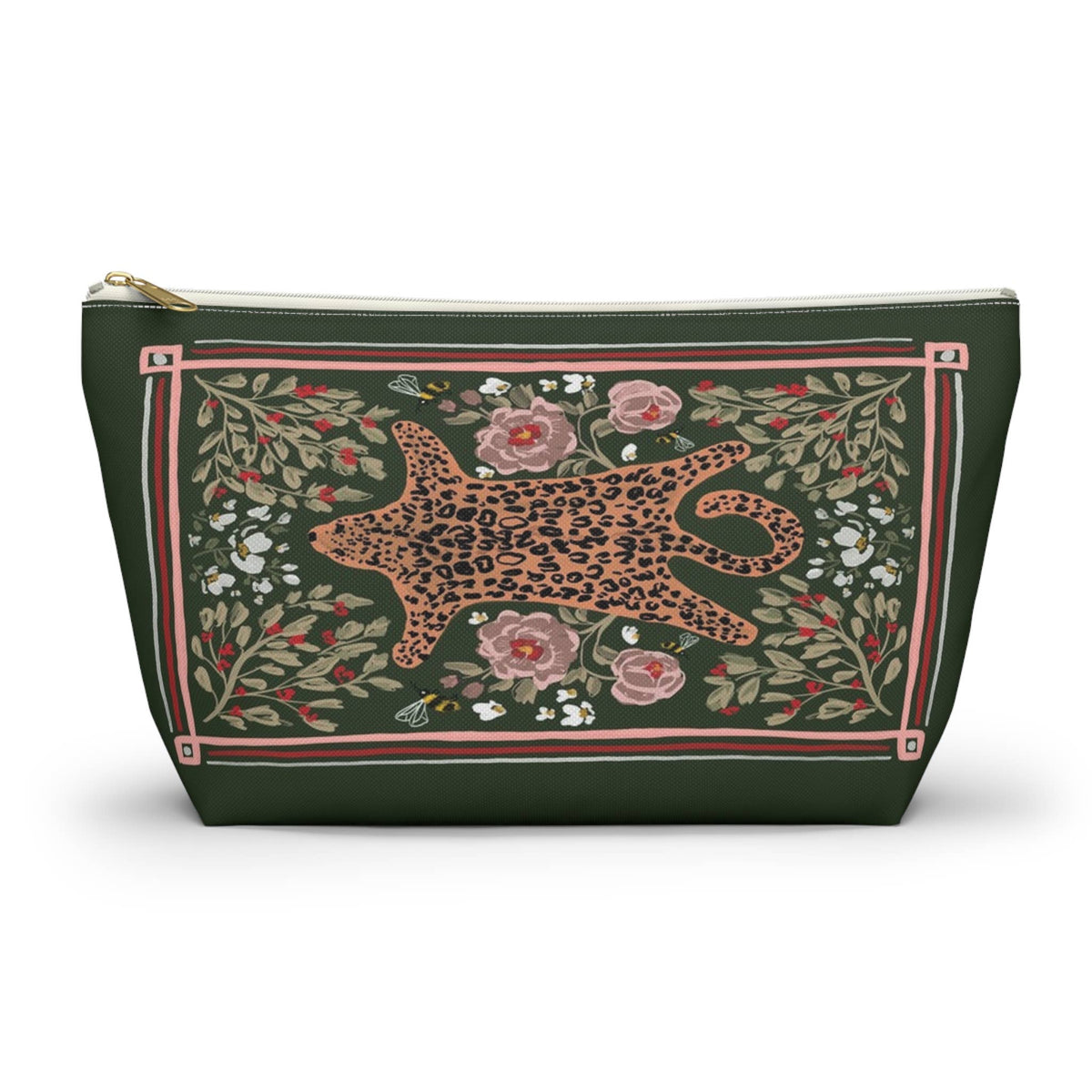 Britt Mills Mahjong Tile Pouch: Cheetah Dance